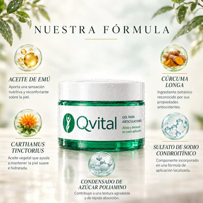 QVITAL®  · Gel de masaje Articular 100cc